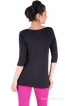 De Moza Casual 3/4 Sleeve Solid Women's Top
